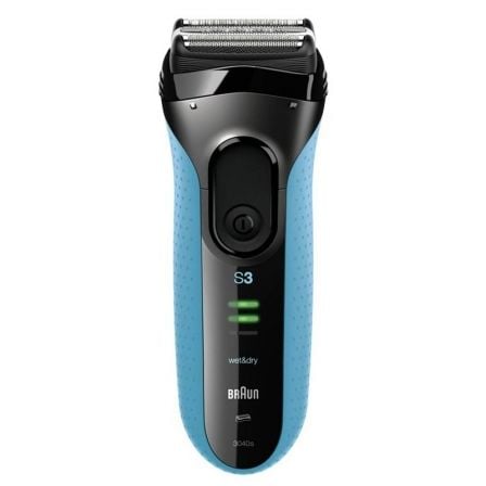 AFEITADORA BRAUN SERIES 3 3040S WET AND DRY - TECNOLOGIA MICROCOMB - CORTE TRIPLE ACCION - RECORTADOR PRECISION - TOTALMENTE LAV