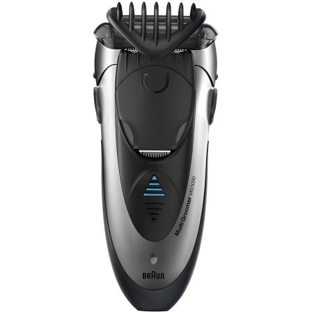 AFEITADORA MULTIFUNCION BRAUN MG5090 MULTIGROOM - 3 EN 1 (AFEITA / PERFILA / RECORTA) - PEINE AJUSTABLE 4 LONGITUDES - WET AND D