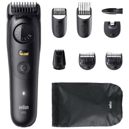 AFEITADORA BRAUN BEARDTRIMMER SERIES 5 BT5560/ CON BATERIA/ 8 ACCESORIOS