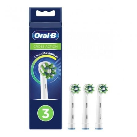 CABEZAL DE RECAMBIO BRAUN PARA CEPILLO BRAUN ORAL-B CROSS ACTION/ PACK 3 UDS