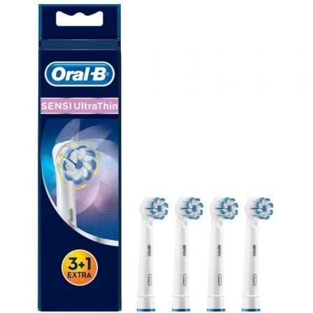 CABEZAL DE RECAMBIO BRAUN PARA CEPILLO BRAUN ORAL-B SENSI ULTRATHIN/ PACK 4 UDS