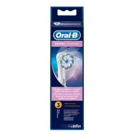 CABEZAL DE RECAMBIO BRAUN PARA CEPILLO BRAUN ORAL-B SENSI ULTRATHIN/ PACK 3 UDS