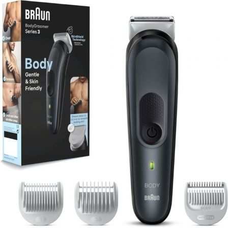 CORTAPELOS BRAUN BODYGROOMER 3/ CON BATERIA/ 3 ACCESORIOS