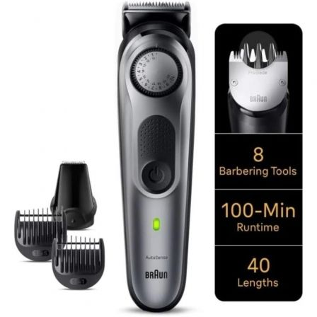 CORTABARBAS BRAUN BEARDTRIMMER 7 BT7420/ CON BATERIA/ 6 ACCESORIOS