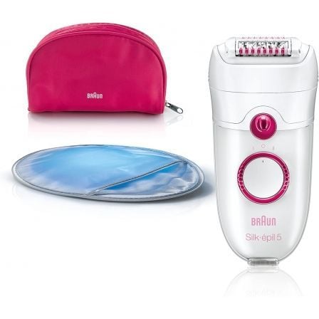 DEPILADORA BRAUN SILK-EPIL 5 YOUNG BEAUTY LEGS - TECNOLOGIA CLOSE-GRIP - 40 PINZAS - MASAJE ALTA FRECUENCIA - GUANTE DE FRIO - L