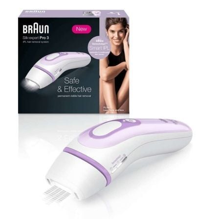 DEPILADORA BRAUN SILK-EXPERT PL3012 PRO 3 - TECNOLOGIA LUZ PULSADA - 3 NIVELES INTENSIDAD - 2 MODOS TRATAMIENTO