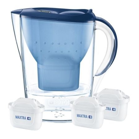 JARRA FILTRANTE BRITA MARELLA AZUL - 2.4L + 3 FILTROS MAXTRA