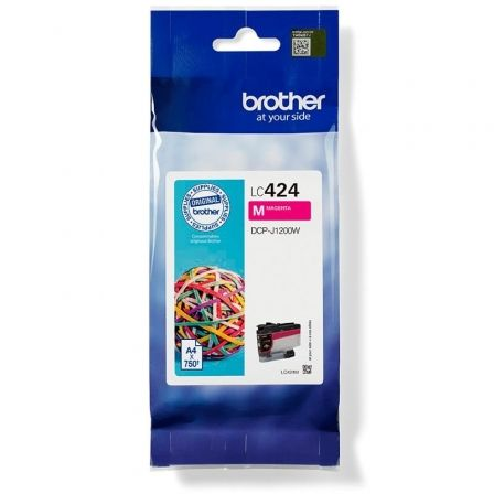 CARTUCHO DE TINTA ORIGINAL BROTHER LC424M/ MAGENTA