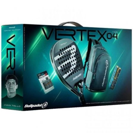 PACK PALA DE PADEL BULLPADEL VERTEX 04 COMFORT PRO LINE 2026/ INCLUYE 3 ACCESORIOS