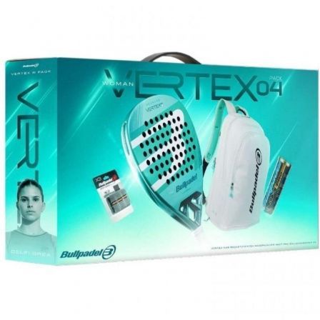 PACK PALA DE PADEL BULLPADEL VERTEX 04 PRO LINE W 2026/ INCLUYE 3 ACCESORIOS