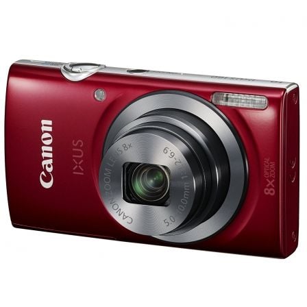 CAMARA DIGITAL CANON IXUS 185 ROJA - 20MPX - LCD 2.7"/6.85CM - ZOOM 8X OPT ESTABILIZADOR IMAGEN - VIDEO HD - USB - DATE BUTTON -