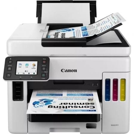 MULTIFUNCION RECARGABLE CANON MAXIFY GX7050 MEGATANK WIFI/ FAX/ DUPLEX/ BLANCA