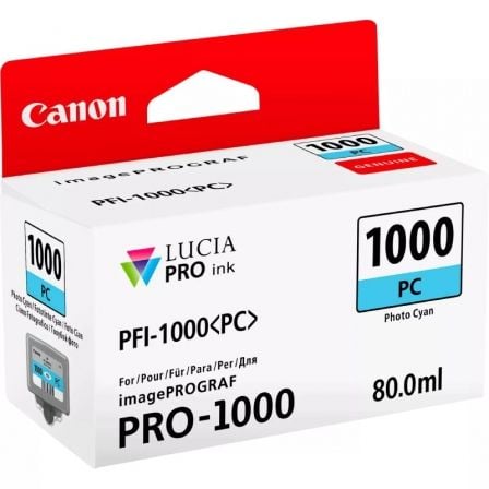 CARTUCHO DE TINTA ORIGINAL CANON PFI-1000PC/ CIAN FOTO