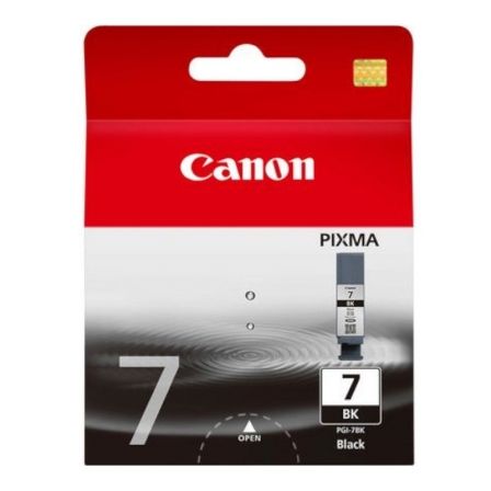 CARTUCHO DE TINTA NEGRO CANON PGI-7BK - 25ML - COMPATIBLE SEGUN ESPECIFICACIONES