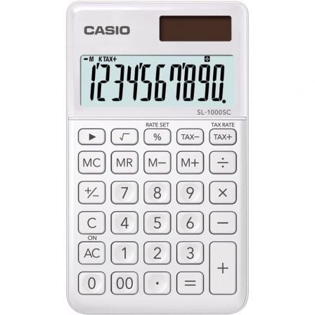 CALCULADORA CASIO SL-1000SC-WE/ BLANCA