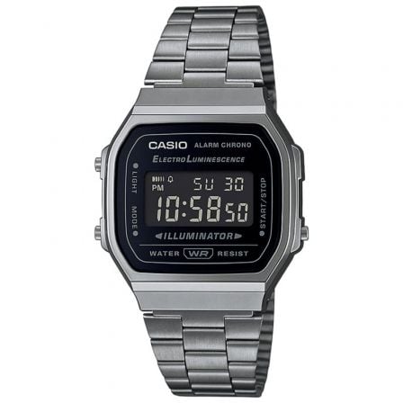 RELOJ DIGITAL CASIO VINTAGE ICONIC A168WEGG-1BEF/ 38MM/ PLATA