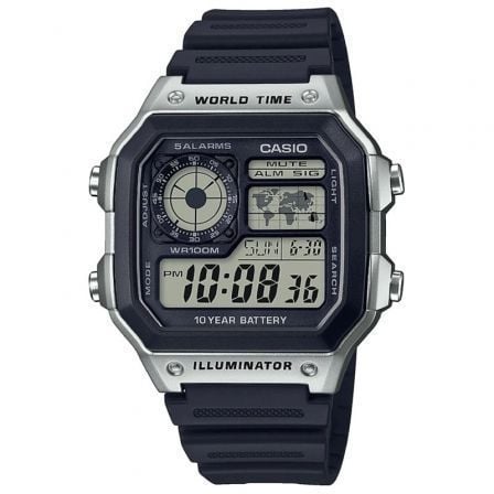 RELOJ DIGITAL CASIO COLLECTION MEN AE-1200WH-1CVEF/ 45MM/ AZUL