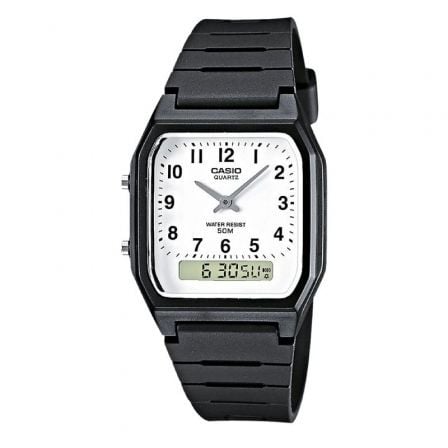 RELOJ ANALOGICO DIGITAL CASIO COLLECTION MEN AW-48H-7BVEG/ 38MM/ NEGRO