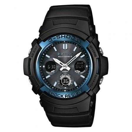 RELOJ ANALOGICO DIGITAL CASIO G-SHOCK TREND AWG-M100A-1AER/ 52MM/ NEGRO Y AZUL | Relojes digitales