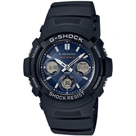 RELOJ ANALOGICO DIGITAL CASIO G-SHOCK TREND AWG-M100SB-2AER/ 52MM/ AZUL Y NEGRO