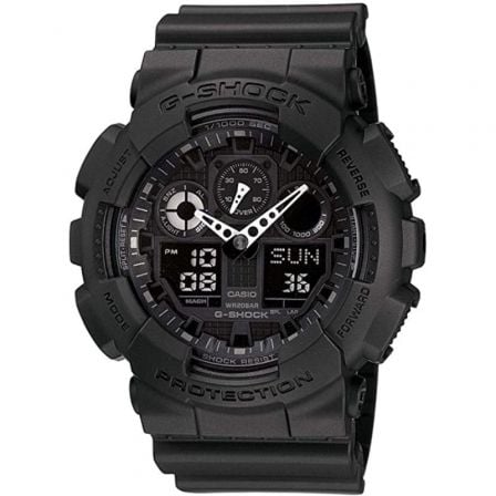 RELOJ ANALOGICO DIGITAL CASIO G-SHOCK TREND GA-100-1A1ER/ 55MM/ NEGRO