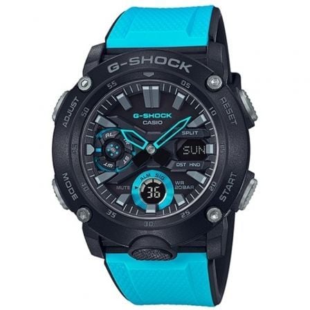 RELOJ ANALOGICO DIGITAL CASIO G-SHOCK   G-CARBON GA-2000-1A2ER/ 51MM/ AZUL | Relojes digitales