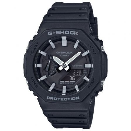 RELOJ ANALOGICO Y DIGITAL CASIO G-SHOCK TREND GA-2100-1AER/ 48MM/ NEGRO | Relojes digitales