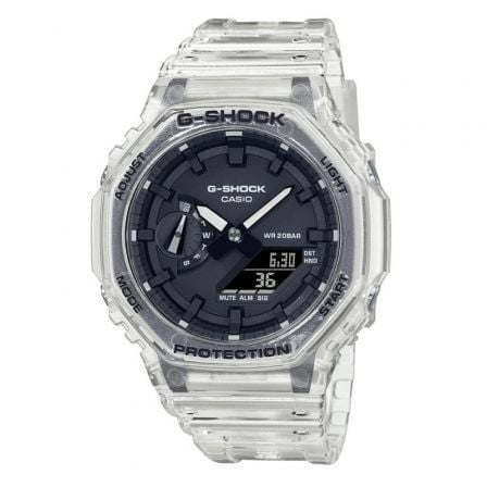 RELOJ ANALOGICO DIGITAL CASIO G-SHOCK  CLASSIC GA-2100SKE-7AER/ 49MM/ NEGRO Y TRANSLUCIDO | Relojes digitales