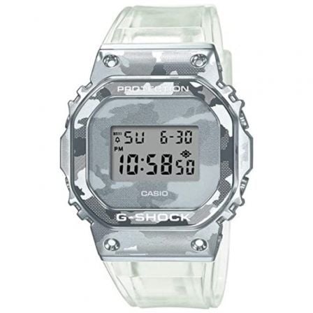 RELOJ DIGITAL CASIO G-SHOCK METAL GM-5600SCM-1ER/ 49MM/ BLANCO