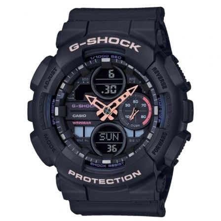 RELOJ ANALOGICO DIGITAL CASIO G-SHOCK WOMEN CLASSIC GMA-S140-1AER/ 49MM/ NEGRO | Relojes digitales