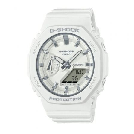 RELOJ ANALOGICO DIGITAL CASIO G-SHOCK TREND GMA-S2100-7AER/ 46MM/ BLANCO | Relojes digitales