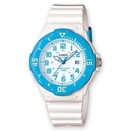 RELOJ ANALOGICO CASIO COLLECTION WOMEN LRW-200H-2BVEF/ 39MM/ AZUL Y BLANCO