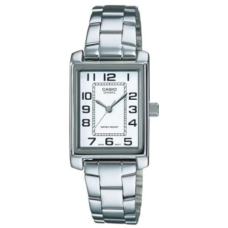 RELOJ ANALOGICO CASIO COLLECTION WOMEN LTP-1234PD-7BEF/ 32MM/ PLATA Y BLANCO