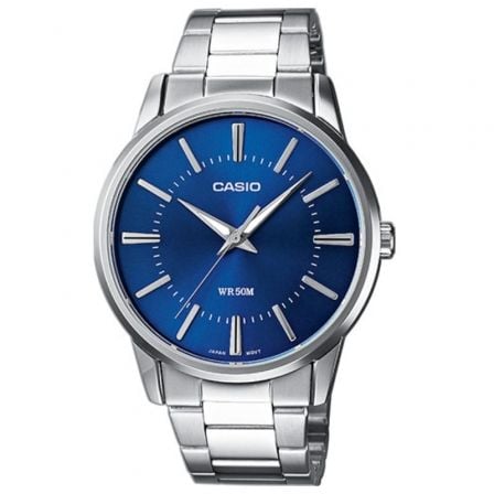 RELOJ ANALOGICO CASIO COLLECTION MEN MTP-1303PD-2AVEF/ 47MM/ PLATA Y AZUL