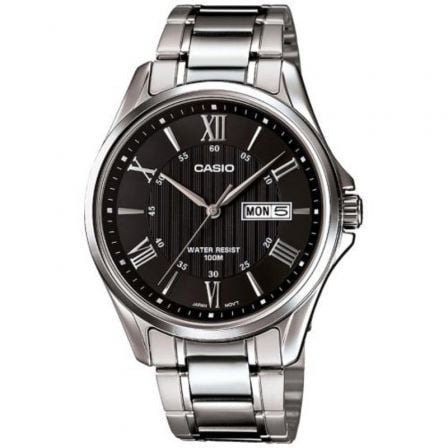 RELOJ ANALOGICO CASIO COLLECTION MEN MTP-1384D-1AVEF/ 47MM/ PLATA Y NEGRO | Relojes digitales