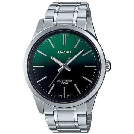 RELOJ ANALOGICO CASIO COLLECTION MEN MTP-E180D-3AVEF/ 50MM/ VERDE Y PLATA