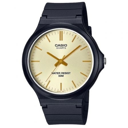 RELOJ ANALOGICO CASIO COLLECTION MEN MW-240-9E3VEF/ 48MM/ NEGRO Y DORADO