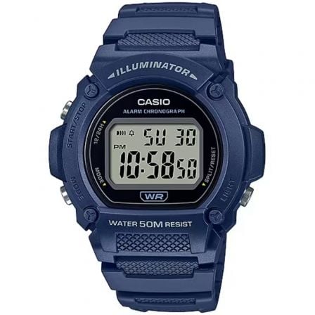 RELOJ DIGITAL CASIO COLLECTION MEN W-219H-2AVEF/ 48MM/ AZUL