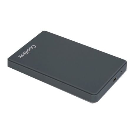 CAJA EXTERNA COOLBOX USB 3.0 SLIMCOLOR 2543 GRIS - 2.5"/6.35CM - ACABADO EXTERIOR RUBBER - MONTAJE SIN TORNILLOS - COMPATIBLE DI