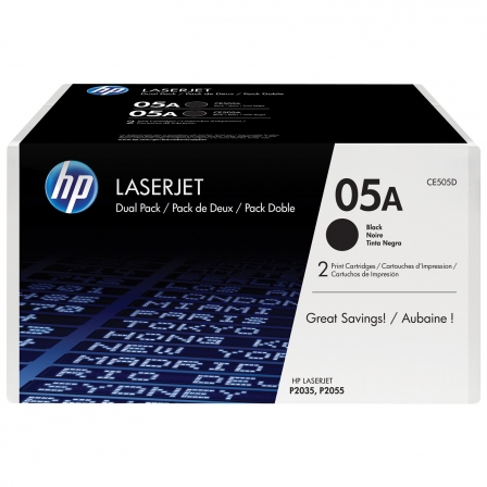 TONER ORIGINAL HP N05A MULTIPACK/ 2X NEGRO