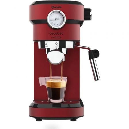 CAFETERA EXPRESO CECOTEC CAFELIZZIA 790 SHINY PRO/ 1350W/ 20 BARES/ ROJA