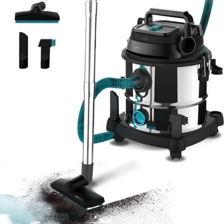 ASPIRADOR ELECTRICO CECOTEC CONGA ROCKSTAR WET & DRY STEEL MAX/ 1400W/ DEPOSITO 20L