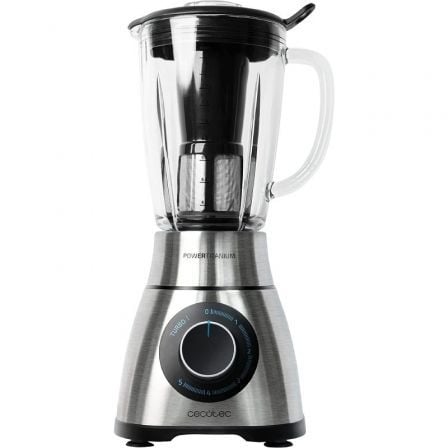 BATIDORA DE VASO CECOTEC POWER BLACK TITANIUM 1300 PERFECTMIX/ 1300W/ 5 VELOCIDADES/ CAPACIDAD 1.8L