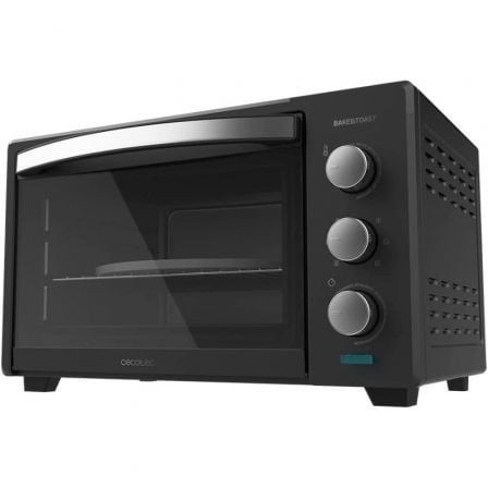 HORNO DE SOBREMESA CECOTEC BAKE AND TOAST 3000 4PIZZA/ 1600W/ CAPACIDAD 30L/ NEGRO