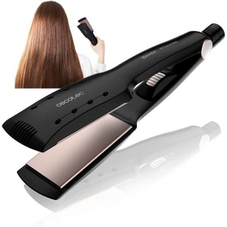 PLANCHA PARA EL PELO CECOTEC BAMBA RITUALCARE WET&DRY/ NEGRA