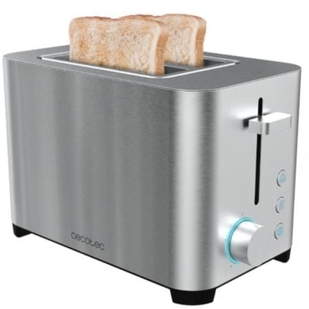 TOSTADOR CECOTEC YUMMYTOAST DOUBLE/ 850W/ PLATA