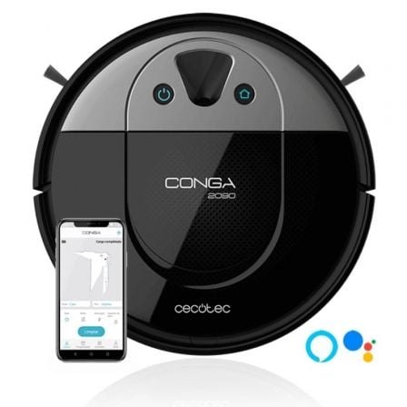 ROBOT ASPIRADOR CECOTEC CONGA 2090 VISION/ FRIEGASUELOS/ AUTONOMIA 160 MIN/ CONTROL POR WIFI