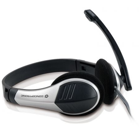 AURICULARES DIADEMA CON MICROFONO CONCEPTRONIC CHATSTAR2 - 20-22000KHZ - 32 OHMIOS - CONTROL VOLUMEN - MICROFONO FLEXIBLE - 2XJA