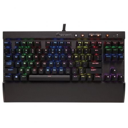 TECLADO MECANICO CORSAIR K65 RGB RAPIDFIRE - SWITCHES MECANICOS CHERRY MX SPEED - 104 TECLAS - ILUMINACION LED RGB