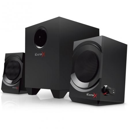 ALTAVOCES GAMING 2.1 SOUND BLASTERX KRATOS S3 - 92W - SUBWOOFER OPTIMIZACION PERSONALIZADA - JACK 3.5MM